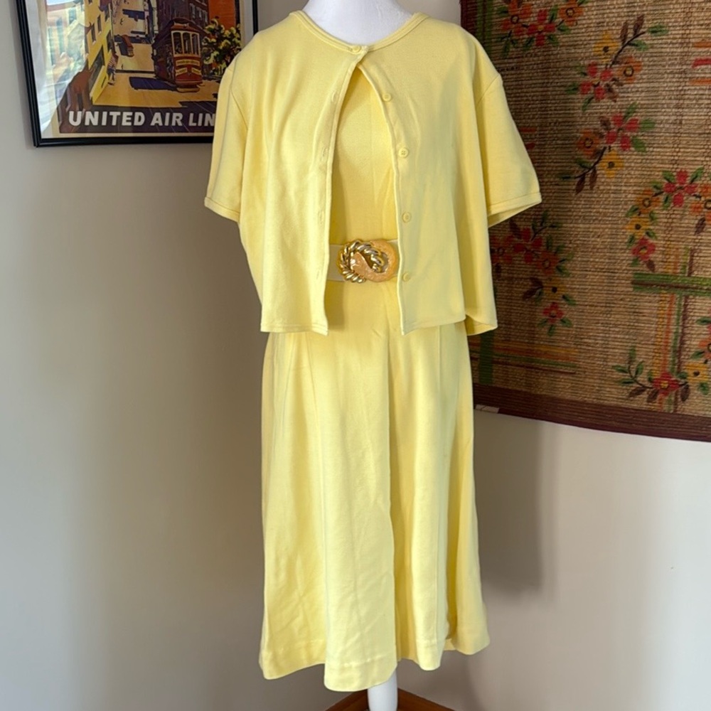 Vintage FADS Dress with Cardigan